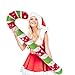 Inflatable Christmas Candy Cane Blow Up Candy Sticks for Christmas Decorations Party Favors Christmas Themed Birthday Party Costume Accessories Photo Booth Props Party Supplies Set of 8 Counts