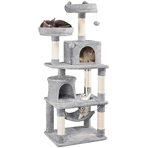 Yaheetech Rascador para Gatos de 158cm con Centro de Actividades Cover