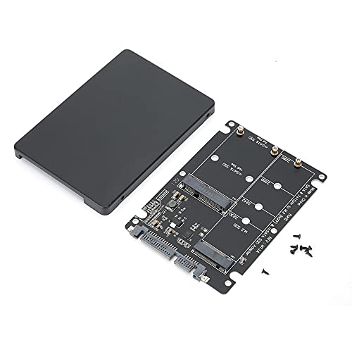 Caja externa para disco duro SSD M.2 2 en 1 negra ABS miniatura 1