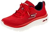 Skechers 124578/RDNV Go Walk Hyper Burst-Space Insight Damen Sneaker Turnschuhe Halbschuhe rot/Navy, Größe:38, Farbe:Rot