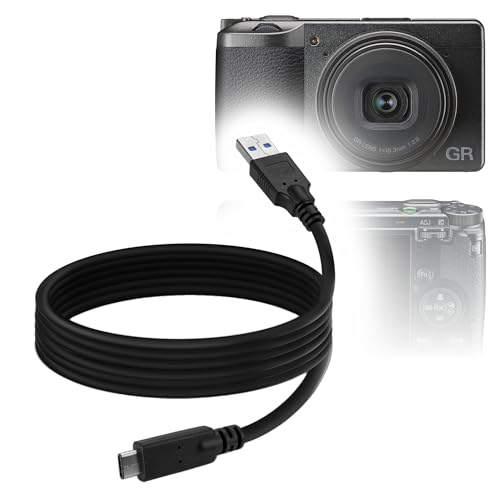 BoxWave �P�[�u�� Ricoh GR III�Ή� - DirectSync - USB 3.0 A - USB 3.1 Type C USB C �[�d �����P�[�u�� Ricoh GR III�p - 6�t�B�[�g - �u���b�N