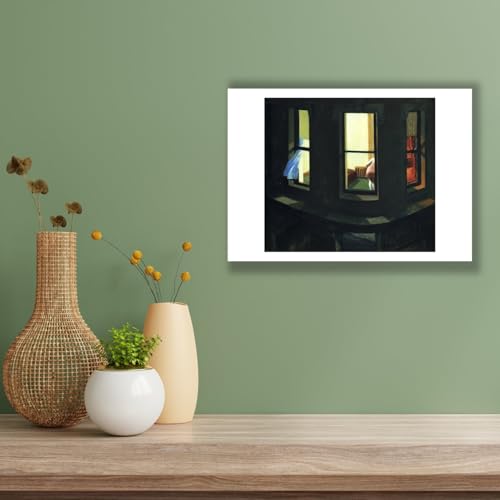 Edward Hopper Fenêtre de nuit déco murale anti-reflet XL