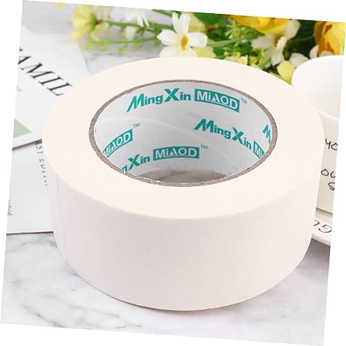 Ciieeo 2 Rolos De Tinta Spray Bege Fita Branca Decoração Branca Fita Decorativa Fita Branca Gaffers
