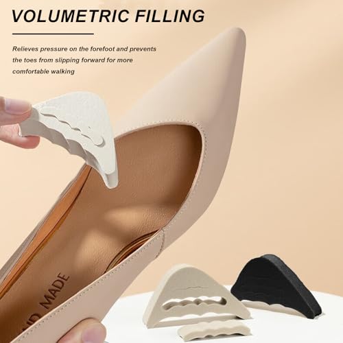 Image of 18 Pairs Heel Cushions & Toe Inserts for Women's Shoes - Anti-Slip Shoe Grips Pads, Comfort Fillers for Big Shoes, Heel Protectors