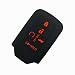 Coolbestda Silicone Key Fob Cover Case Skin Jacket for Honda CIVIC ACCORD PILOT 5 Buttons Smart Key Black