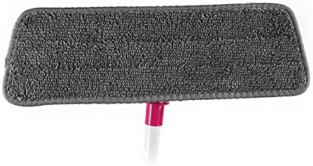 Kleeneze KL079619EU7 All in One Flat Head Mop with Extendable Handle, Interchangeable Fluffy/Scrubbing/Microfibre Cleaning Pads, Perfect for Hard Floors