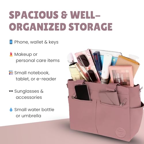 Image of MOCA Womens Casual Nylon Water Resistant Crossbody Tote Sling Handbag, Multi-Pocket Design with Adjustable Shoulder Straps for Work Travel Office, Everyday Use