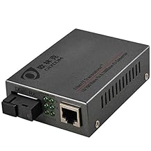 One Pair of Fast Ethernet Optic Media Converter, 10/100M Bi-Directional Single-modeTransceiver, SC to RJ45 SM, SC,60km