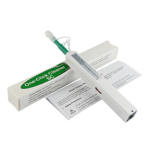 GoECO Optical Fiber Cleaner Fiber Adapter Cleaning Tool One-Click Fiber Optic Connector Head Cleaner 2.5mm for SC/FC/ST