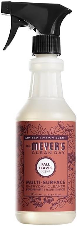 Mrs. Meyers 1034657 16 fl oz Clean Day Fall Leaves Scent Concentrated All Purpose Cleaner Liquid Spray Pack of 6