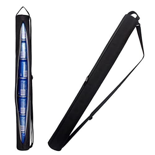 Golf Bag Cooler, 7 Can Beer Sleeve, Golf Cooler Sleeve, Insulated Cooler Bag with Detachable Shoulder Strap, Leakproof Beverage Storage Case, Great Cooler Sling for Golfer, Beer Lover, Black