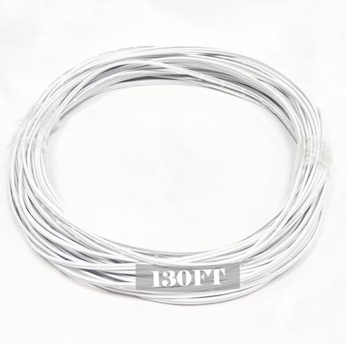 ​​130FT Garage Door Sensor Wire - 2-Conductor 24/2 AWG Bell Wire for Openers, Doorbell, Thermostat & Security Systems, Compatible with Chamberlain/Craftsman Liftmaster Cables​​