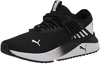PUMA mens Pacer Future Classic Sneaker, Black/White, 10 US