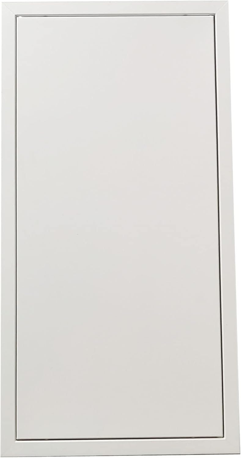 Fengze Thicken 0.048inch Metal Access Panel 14" x 29" (350 x 730mm) Spring Lock No Key Needed Strong Steel Access Door for Drywall and Ceiling Have Push Catch Lock