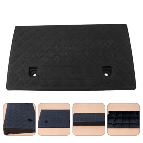 Rampa para vehículo de plástico NUOBESTY 50x27x9cm Negra umbral para coches para uso en entrada y acera miniatura 7