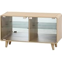 Amazon.co.jp: 不二貿易 ガラスコレクションケース 収納棚 クレール