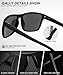 QALLY Polarized Sunglasses Men, Mens Sunglasses Polarized UV protection Lightweight Sun Glasses for Driving Fishing Golf