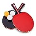 2 Palas de Ping Pong con 3 Pelotas, Raqueta de Tenis de Mesa