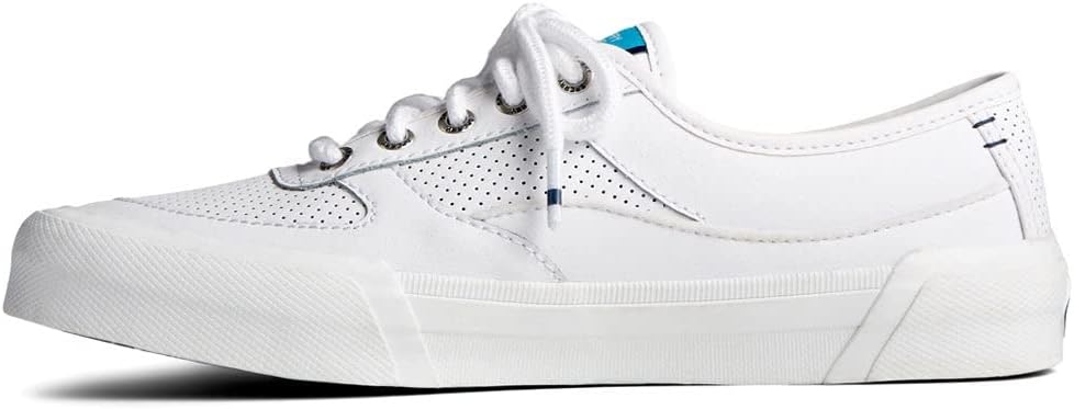 Sperry womens Soletide U-throat Sneaker, White, 8.5 US