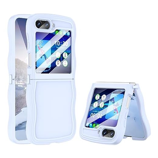 WATACHE Capa para Samsung Galaxy Z Flip 5, Capa Z Flip 5 fofa para meninas e mulheres, capa protetora macia para celular com articulação articulada para Galaxy Z Flip5 5G 2023 (Roxo)