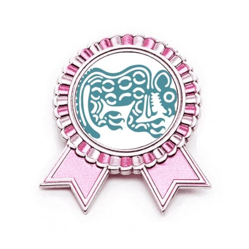 Broche Totems mexicaine rose en métal pour sublimer vos tenues du quotidien