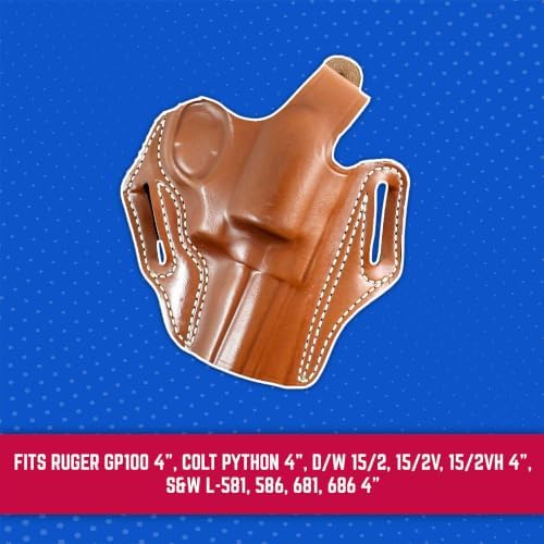 DeSantis Thumb Break Scabbard - OWB Gun Holster for Men and Women, Leather Detail