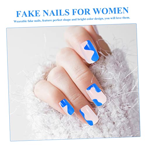 Beaupretty 240 Peças Remendo De Unhas Prensa Em Unhas Caixão Unhas Brancas Prensa Branca Em Unhas Pr