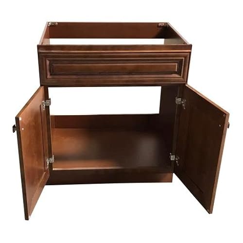 Maple Walnut Sink Base Bathroom Vanity 24"/30"/36" Width (24" Width) #TOP1