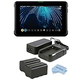 Atomos Shinobi 7' Full HD IPS Touchscreen HDR Photo and Video Monitor, Supports 4K HDMI Input with Atomos Power Kit 2x 5200mAh Battery, Cloth