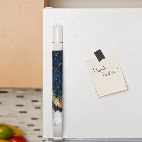Image of Pardick Marble Refrigerator Door Handle Covers Set of 2 Marble Blue Gold Washable Fridge Dishwasher Mocrowave Oven Door Decor Protector Handle Cover Kitchen Appliance Decorative