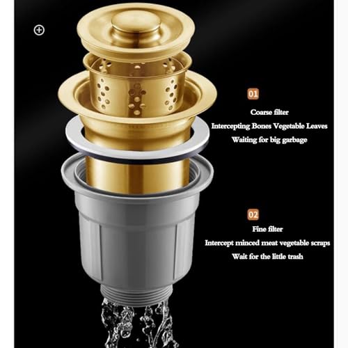 Siphon compact véhicule récréatif lavabo inox petite cuisine 40cm