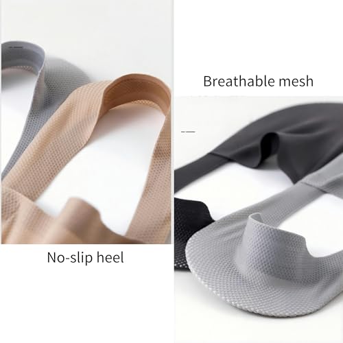 Men's No Show Socks with Non Slip Grips, Ultra Thin Low Cut Invisible Socks for Running, Gym, Casual Wear - 8 Pairs4