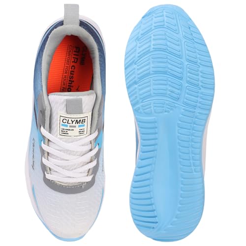 Image of CLYMB Men's Wagan Summer White Sport Running Shoes Perfect for Breatheble Ultra Lite Eva Sole