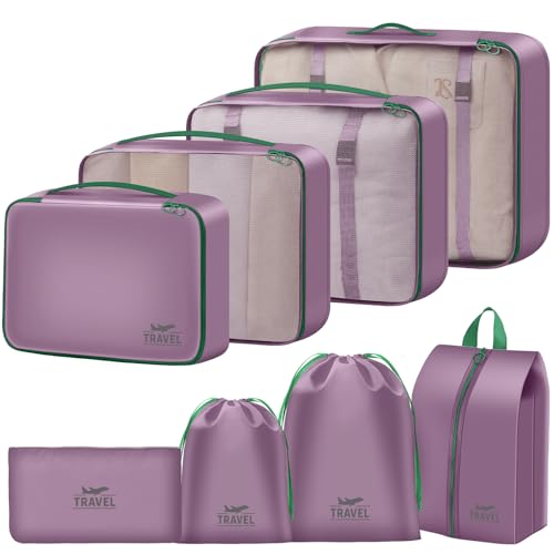 MOFELON 8 PCS Packing Cubes for Suitcase, Travel Luggage Org