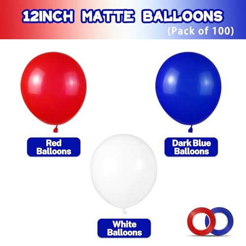 Red-White-and-Blue-Latex-Balloons-100-Pack-for-4th-of-July-Decorations-Independence-Day-Patriotic-Anniversary-Graduation-Birthday-Wedding-Nautical-Party-Supplies Red White and Blue Latex Balloons 100 Pack for 4th of July Decorations Independence Day Patriotic Anniversary Graduation Birthday Wedding Nautical Party Supplies