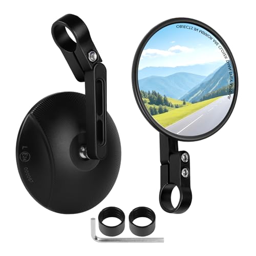 Prolunghe Distanziali Per Specchi Moto E Scooter - Filetto M8 Maschio Destro - Coppia Da 2 In Alluminio Anodizzato Nero