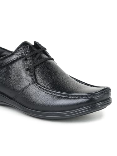 Image of Zoom Shoes ZA-3690 Men's Genuine Leather Derby Formal Shoes | Lightweight, Comfortable & Stylish Lace-Ups for Office, Business
