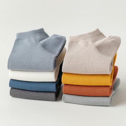 5 pairs - Men's pure cotton breathable and sweat-absorbent low-top casual comfortable heel socks - dark gray3