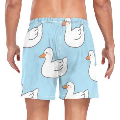 Pantalones cortos de correr para hombre de secado rápido azul pato 2