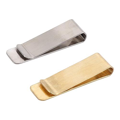 Leadigol 6PCS Stainless Steel Money Clip,Creative Dollar Sign Money Holder Clip Metal Money Clip Portable Clamp Holder3