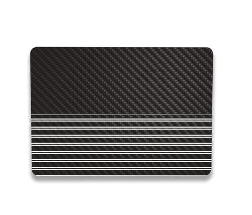 Image of MightySkins Carbon Fiber Skin Compatible with Microsoft Surface Laptop Studio 2 (2023) Full Wrap Kit - Pinstripe | Protective, Durable Textured Carbon Fiber Finish | Easy to Apply | Made in The USA