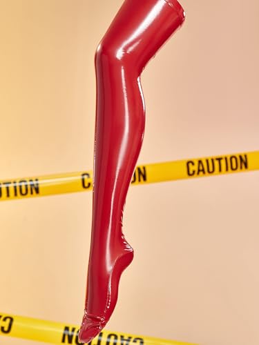 Mobbunny レディース アニメ 派生 セクシー コスプレ コスチューム PUレザー ホルター ボディスーツ ヘッドドレスと手袋付き - 画像6