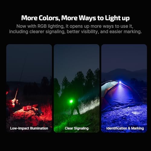 OLIGHT Oclip Pro S EDC Flashlight Rechargeable, Clip-on White LED Flashlights 600 Lumens with UV RGB, Magnetic Type-C Pocket Light for Signaling, Inspection, Outdoor Use (Black) - 4