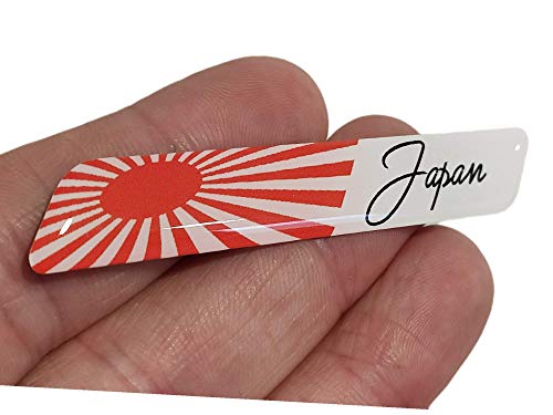 decal arts Autocollant 3D en gel silicone drapeau du Japon pour voiture Cover