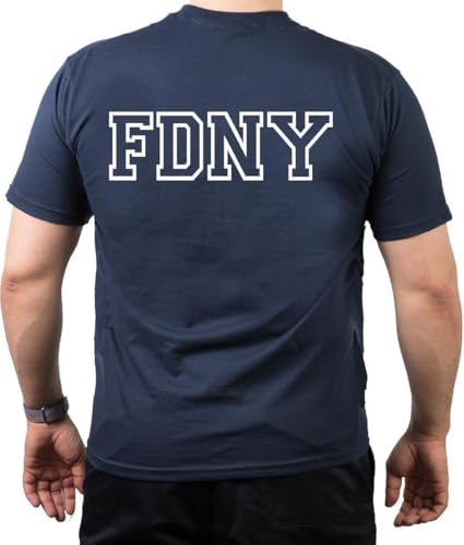 T-shirt New York City Fire Dept bleu marine : l'idée cadeau idéale pour fan des USA