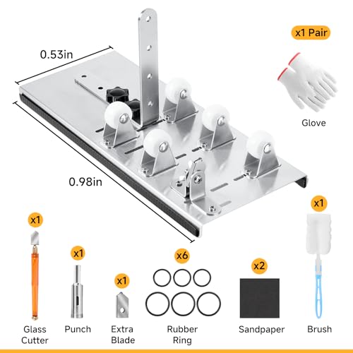 Image of Glass Bottle Cutter Bottle Cutter Version DIY Machine for Cutting Wine Beer Whiskey Alcohol Champagne to Craft Glasses Accessories Tool Kit Gloves Fixing Rubber Ring