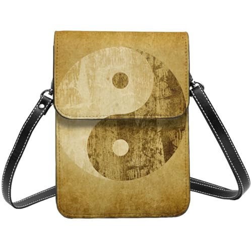Sac bandoulière Yin Yang en cuir pour ne plus jamais perdre votre téléphone