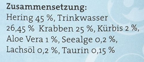 catz finefood N° 13 Hering & Shrimps Feinkost Katzenfutter nass, verfeinert mit Kürbis & Aloe Vera, 6 x 400g Dosen