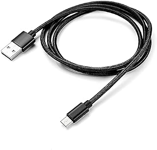 Micro cable 3.1amp fast charging Strong Nylon Braided Tangle-Free Micro USB Data Charger Cable for Samsung, HTC, Nokia, Sony, Kindle, PS4, Speaker, Power bank and More Micro USB Devices (grey, 2m)