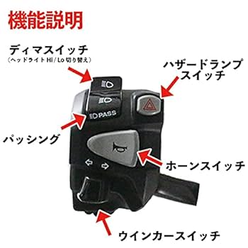 スイッチ　訳あり Amazon | キタコ(KITACO) Rハンドルスイッチ ハザード機能/キル